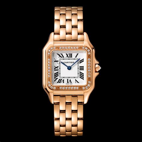 cartier diamond watches ladies|panthere de cartier watch price.